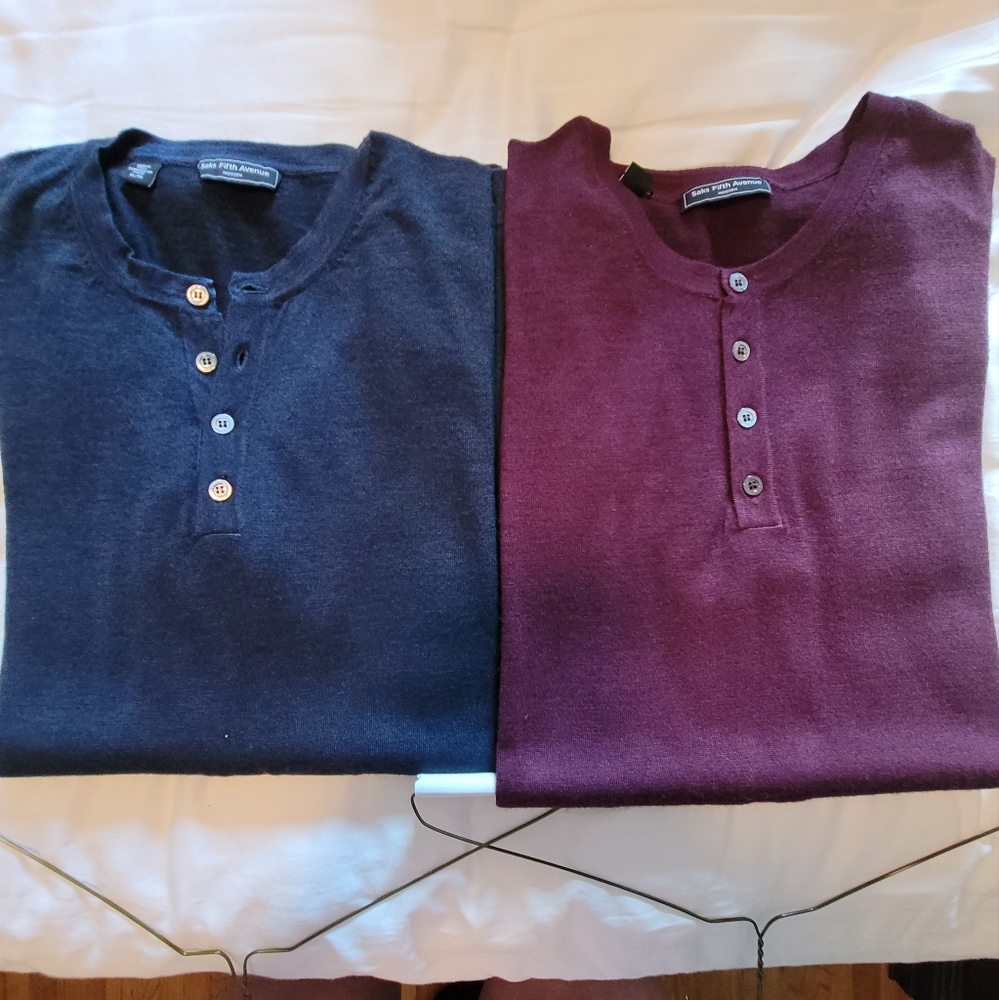 Merino wool Henley shirts